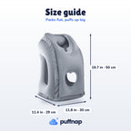 Puffnap size guide: 19.7 x 11.8 x 11.4 inches